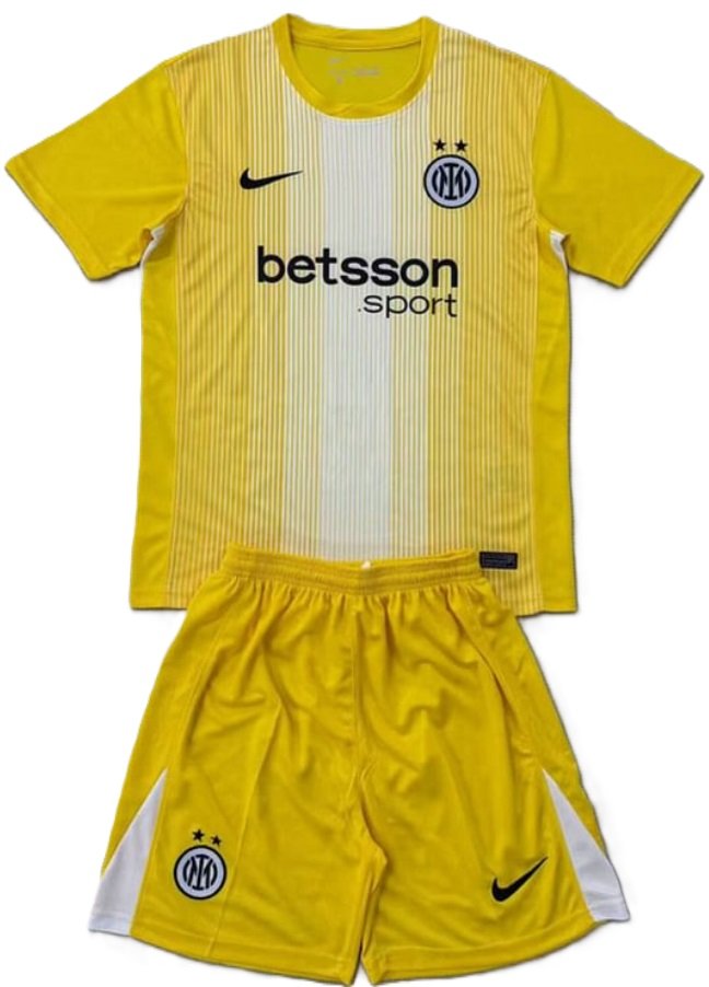 Kit infantil Goleiro II Inter de Milão 2025 2026 Away